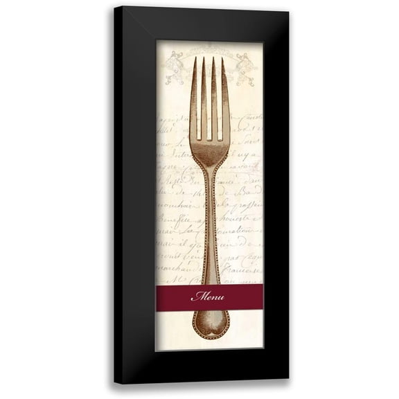 Dellal, Remy 7x14 Black Modern Framed Museum Art Print Titled - Menu