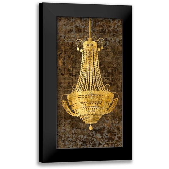 Dellal, Remy 9x14 Black Modern Framed Museum Art Print Titled - Panneau Chandelier I