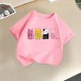 thumbnail image 1 of Delliss 2-14 Years Toddler Girls Shirts Short Sleeve Cotton Cat Print T-Shirts Fashion Casual Tees Summer Tops, 1 of 3