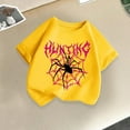 thumbnail image 1 of Delliss 2-14 Years Toddler Girls Summer Shirts Short Sleeve Cotton Spider Print T-Shirts Cute Casual Dressy T Shirt Tops, 1 of 3