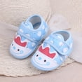 thumbnail image 1 of Delliss Baby Boys Girls Boys Walking Sneakers Toddler Cloth Shoes Rubber Sole First Walkers Infant Cartoon Slippers Crib Shoes, 1 of 3