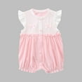 thumbnail image 1 of Delliss Baby Girl Romper Ruffle Sleeveless Jumpsuit Cotton Button Bodysuit Summer Clothes Outfit, 1 of 6