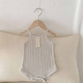 thumbnail image 1 of Delliss Baby Girls Spaghetti Strap Bodysuit Summer Cotton Sleeveless Romper Breathable Tank Top Jumpsuit, 1 of 7