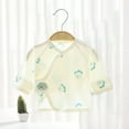 thumbnail image 1 of Delliss Baby Newborn Side Snap Baby Shirt Cute Print Girls & Boys Top Kimono Cotton Long Sleeve Shirts, 1 of 3