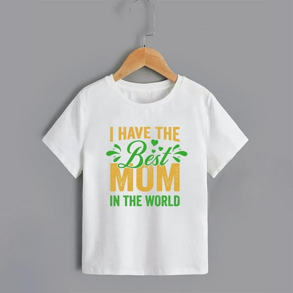 Delliss Baby and Toddler Boys' Family Short Sleeve Graphic Cotton T-Shirts 2-10 Years