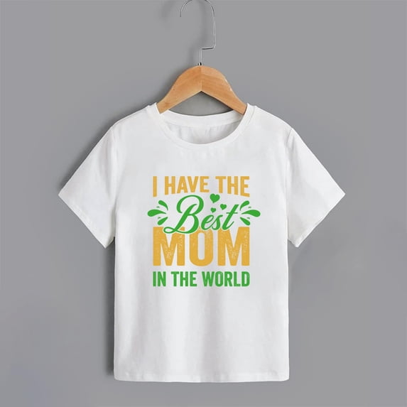 Delliss Baby and Toddler Boys' Family Short Sleeve Graphic Cotton T-Shirts 2-10 Years