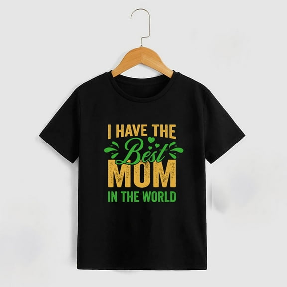 Delliss Baby and Toddler Boys' Family Short Sleeve Graphic Cotton T-Shirts 2-10 Years