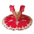 thumbnail image 1 of Delliss Ballet Leotards for Girls Dance Skirted Leotard Kids Ballet Tutu Dress Toddler Shiny Ruffle Sleeveless Dancewear, 1 of 5