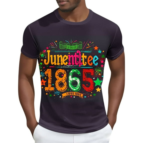 Delliss Black History Month Shirt Men Patriotic African American T-Shirt