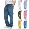 thumbnail image 1 of Delliss Boy Fashion Cargo Pants Boy Drawstring Pants Kid Cargo Pants Parachute Teen Boy Pants Mint Blue 5 Years, 1 of 8