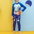 thumbnail image 1 of Delliss Boy Toddler One-Piece Swimsuit Shark Print Long Sleeved Swimwear Zipper Bathing Suit Sun Protection Surfing Suit, 1 of 1