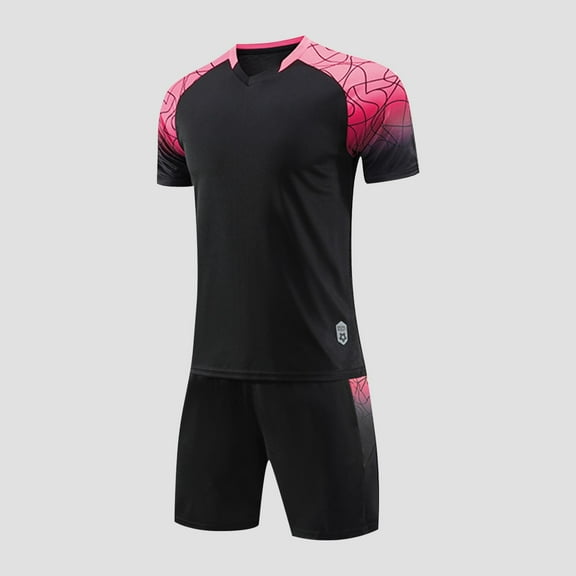 Delliss Boys' Comfy Basketball Trendy Crew Neck Short Sleeve Top Elastic Waist Shorts Tennis Set 4-13 Years