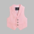 thumbnail image 1 of Delliss Boy's Formal Suit Vest Solid Dress Waist Coat Fashion Vest Casual Jacket Size 2-14 Years, 1 of 3
