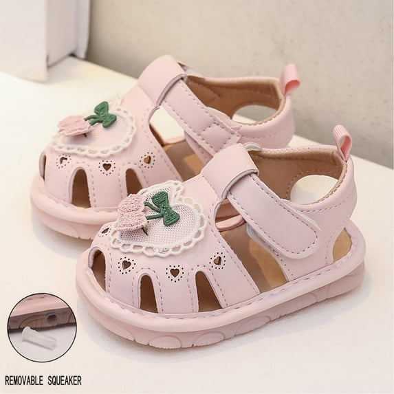 Delliss Boys Girls Athletic Sports Sandals Toddler Closed-Toe Breathable Rubber Sole Beach Water Shoes
