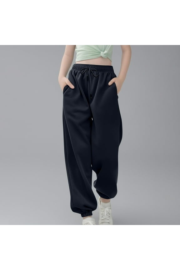 Boys Girls Sweatpants Long Training Casual Pants Sweatpants Casual Jogger Pants with Pockets & Drawstring Workout Spring and Fall Kids Clothes