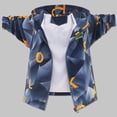thumbnail image 1 of Delliss Boys' Stylish Print Jacket Baggy Hooded Zipper Jacket 3-15 Years, 1 of 3