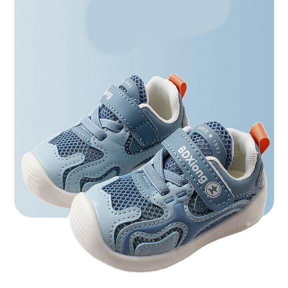Delliss Children's Outdoor Casual Shoes With Adhesive Comfy Mesh Breathable Shoes 3M-3.5Y