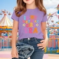 thumbnail image 1 of Delliss Girl Short Sleeve Tees Summer Tops Short Sleeve T-Shirt Birthday Print Casual Daily Shirt for Kids, 1 of 6
