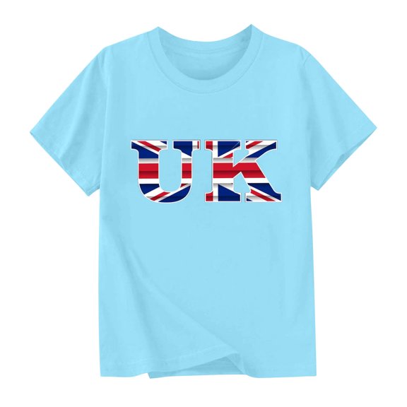 Delliss Girl T-Shirts Short Sleeve Graphic Tees Casual Summer Tops Shirts 2-14 Years