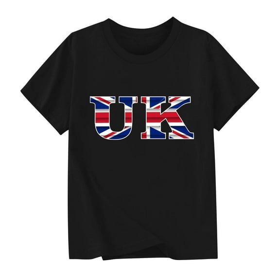 Delliss Girl T-Shirts Short Sleeve Graphic Tees Casual Summer Tops Shirts 2-14 Years