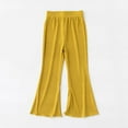 thumbnail image 1 of Delliss Girl's Flare Pants Yoga Pants for Kids Solid Color Causal Wide Leg Trousers, 1 of 8