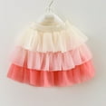 thumbnail image 1 of Delliss Girl's Layered Skirt Color Block Tulle Princess Sparkle Dressy Skirt, 1 of 6