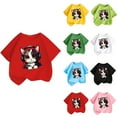 thumbnail image 1 of Delliss Girl's T Shirts Short Sleeve Cute Graphic Tees Crewneck Cartoon Cat Print Summer Tops, 1 of 9