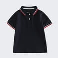 thumbnail image 1 of Delliss Girls Basic Short Sleeve Fashion Lapel Simple Button Casual T Shirt 2-16 Years, 1 of 5