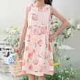 thumbnail image 1 of Delliss Girls Cotton Dress Summer Fruit Print Sleeveless Sundress Casual Birthday Party Playwear Dresses, 1 of 7