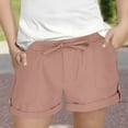thumbnail image 1 of Delliss Girls Drawstring Shorts Summer Elastic Waist Casual Lightweight Shorts with Pockets, 1 of 7