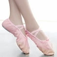 thumbnail image 1 of Delliss Girls' Elastic Band Ballet Dance Shoes Solid Color Yoga Soft Comfy Shoes, 1 of 8