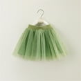 thumbnail image 1 of Delliss Girls Glitter Solid Color Skirt Girls Cute Dressy Party Layer Ruffle Green Skirt 1-8 Years, 1 of 9