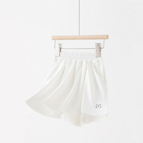 Delliss Girls Running Athletic Shorts Summer Outerwear Shorts Elastic Waist Running Shorts Beach Sports Active Shorts for Teen Kids