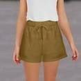 thumbnail image 1 of Delliss Girls Shorts Kids Casual Summer Drawstring Elastic Waist Short Pants with Pockets 5-14 Years, 1 of 4