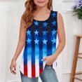 thumbnail image 1 of Delliss Girls' Summer Daily Tie Dye Crew Neck Tank Tops Casual Sleeveless Loose Dressy T Shirt, 1 of 6