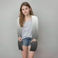 thumbnail image 1 of Delliss Girls' Trendy Cardigan Thin Top With Pocket Fall Clothes Black 150, 1 of 6