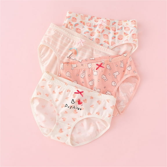 Delliss Girls Underwear Toddler Cotton Briefs Soft Bikini Panties Stretchy Waist Shorts for Kids 1.5-16Y