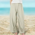 thumbnail image 1 of Delliss Girls Wide Leg Pants Flowy Loose Fit Pants for Girls Kids Trousers Casual Beach 12Months-10Years, 1 of 9