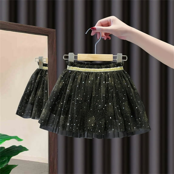 Delliss Glitter Skirt for Baby Girl Toddler Layered Tulle Skirts 1-10 Years