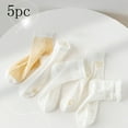 thumbnail image 1 of Delliss Kid White Ruffle Trim Socks Girl 5 Piece Athletic Socks Yellow 6 Years, 1 of 3