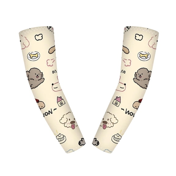 Delliss Kids Anti-Slip Fashion Print Arm Sleeves Baseball Ice Silk Covers