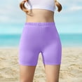thumbnail image 1 of Delliss Kids Girls Cotton Bike Shorts, Solid Plain Sports Activewear Dance Bottoms Assorted Colors 5-14 Years, 1 of 9