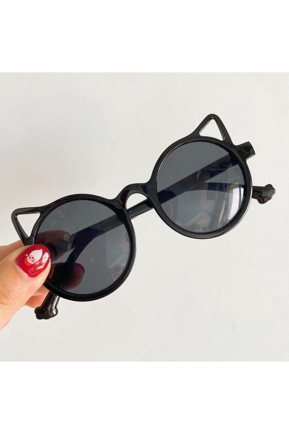Kids Sunglasses for Girls Boys Summer Lovely Cute Kitty Ear Glasses UV Protection