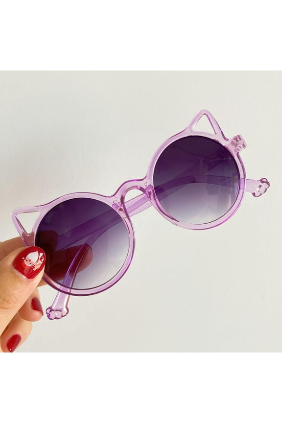 Kids Sunglasses for Girls Boys Summer Lovely Cute Kitty Ear Glasses UV Protection