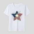 thumbnail image 1 of Delliss Kids Tops Star Print Short Sleeve Summer Tshirts Girls Color Block Loose Fashion Tees 2-15 Years, 1 of 5