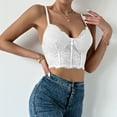 thumbnail image 1 of Delliss Lace Tops for Women V Neck Camisole Top Sleeveless Crop Tank Going Out Outfits 2025 Trendy, 1 of 4