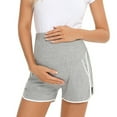 thumbnail image 1 of Delliss Maternity Shorts Double Layer 2 in 1 High Waist Athletic Shorts with Pockets S-2XL, 1 of 6