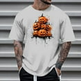 thumbnail image 1 of Delliss Men's Crew Neck Pumpkin Print Top Classic Blouse M-4XL, 1 of 5