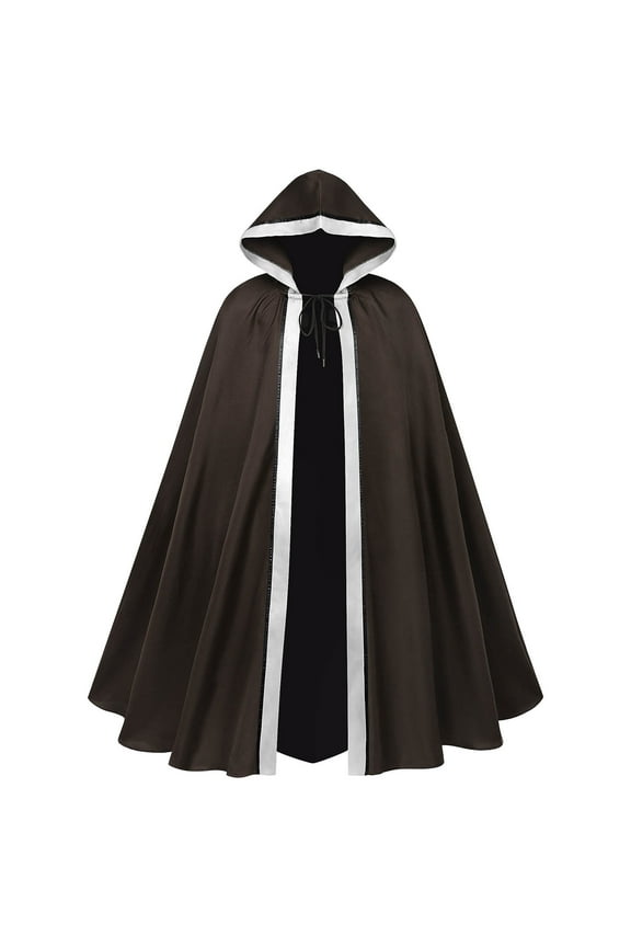 Men's Hooded Stylish Halloween Cape Open Front Coat