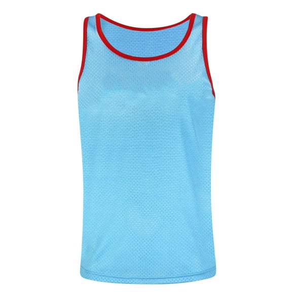 Delliss Men's Sleeveless Casual Sports Tee Color Block Sweat Classic Vest